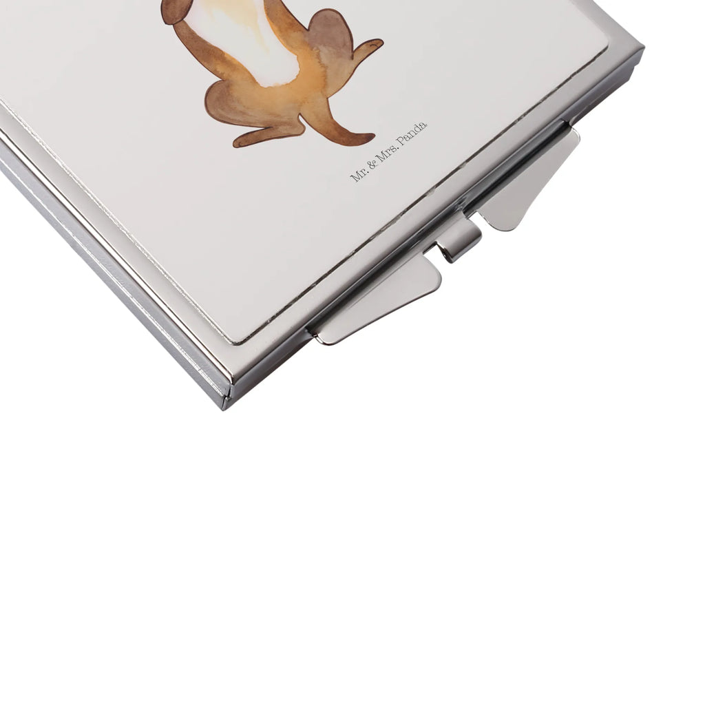 Handbag mirror Dog Stroke silver, make-up mirror, square, handbag, make up, mirror, dog, mutt, hound, woof, dog mama, dog breed, love dogs, love for dogs, dog decorative items, bag with dog print, funny gifts for dog owners, what do you give a dog lover, Christmas gifts for dogs, gifts for dogs, dog sayings, dog puppy, dog love, belly rub, Dog