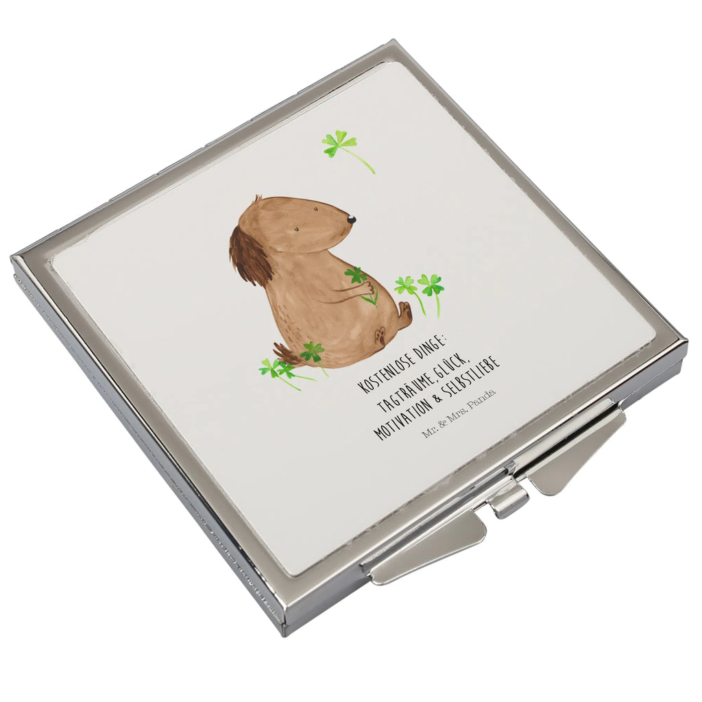 Kwadratowe lusterko do torebki pies koniczyna Spiegel Für Schminktasche, Spiegel Für Handtasche, Design Taschenspiegel, Spiegel Für Make-Up Tasche, Klappbarer Handspiegel, Quadratischer Handspiegel, Klappspiegel, Vintage Kompaktspiegel, Reise Spiegel, Kompaktspiegel, Deko Handspiegel, Runder Taschenspiegel, Taschen-Kosmetikspiegel, Schminkspiegel Kompakt, Spiegel Für Unterwegs, Handtaschenspiegel, Mini Spiegel, Tragbarer Spiegel, Schminkspiegel To Go, Klappbarer Taschenspiegel, Silber, Handspiegel Für Damen, Handspiegel Geschenkidee, Taschenspiegel, Handspiegel Zum Mitnehmen, Kosmetikspiegel Klein, Handspiegel Mit Hülle, Hundemotiv, Haustier, Hund, Tierliebhaber, Sprüche, Hundebesitzer, Hunderasse, Kleeblatt, Selbstliebe, Tagträume, Glücksbringer, Geschenk, Neuanfang, Glück, Motivation, Achtsamkeit