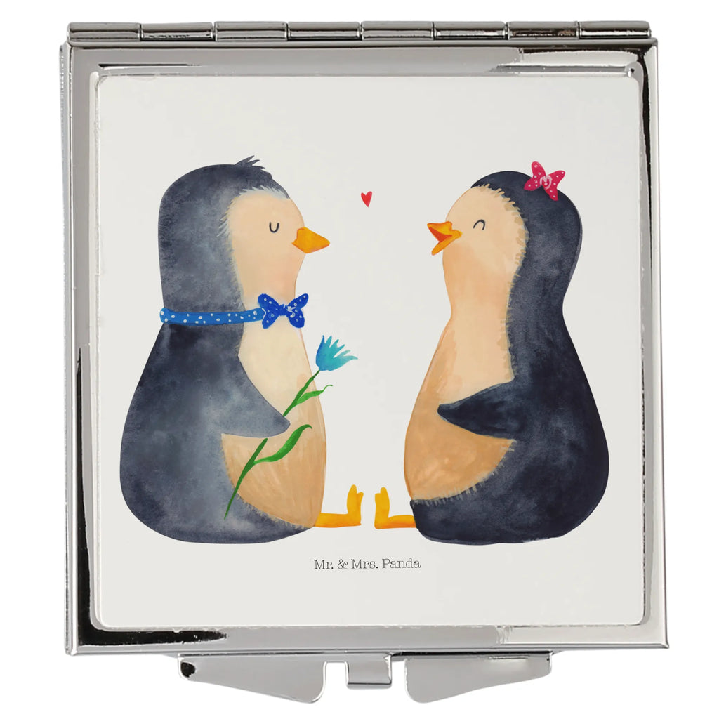 Kwadratowe lusterko do torebki Pingwin para Handspiegel Zum Mitnehmen, Vintage Kompaktspiegel, Klappspiegel, Klappbarer Handspiegel, Spiegel Für Handtasche, Spiegel Für Unterwegs, Tragbarer Spiegel, Design Taschenspiegel, Klappbarer Taschenspiegel, Spiegel Für Make-Up Tasche, Silber, Taschen-Kosmetikspiegel, Kosmetikspiegel Klein, Schminkspiegel Kompakt, Taschenspiegel, Quadratischer Handspiegel, Handspiegel Geschenkidee, Handtaschenspiegel, Reise Spiegel, Kompaktspiegel, Schminkspiegel To Go, Handspiegel Mit Hülle, Runder Taschenspiegel, Deko Handspiegel, Spiegel Für Schminktasche, Mini Spiegel, Handspiegel Für Damen, Pinguin, Liebespaar, Liebesbeweis, Hochzeitstag, Hochzeit, Pinguine, Liebesgeschenk, Traumpaar, Große Liebe, Hochzeitsgeschenk, Liebe, Jahrestag, Verlobung