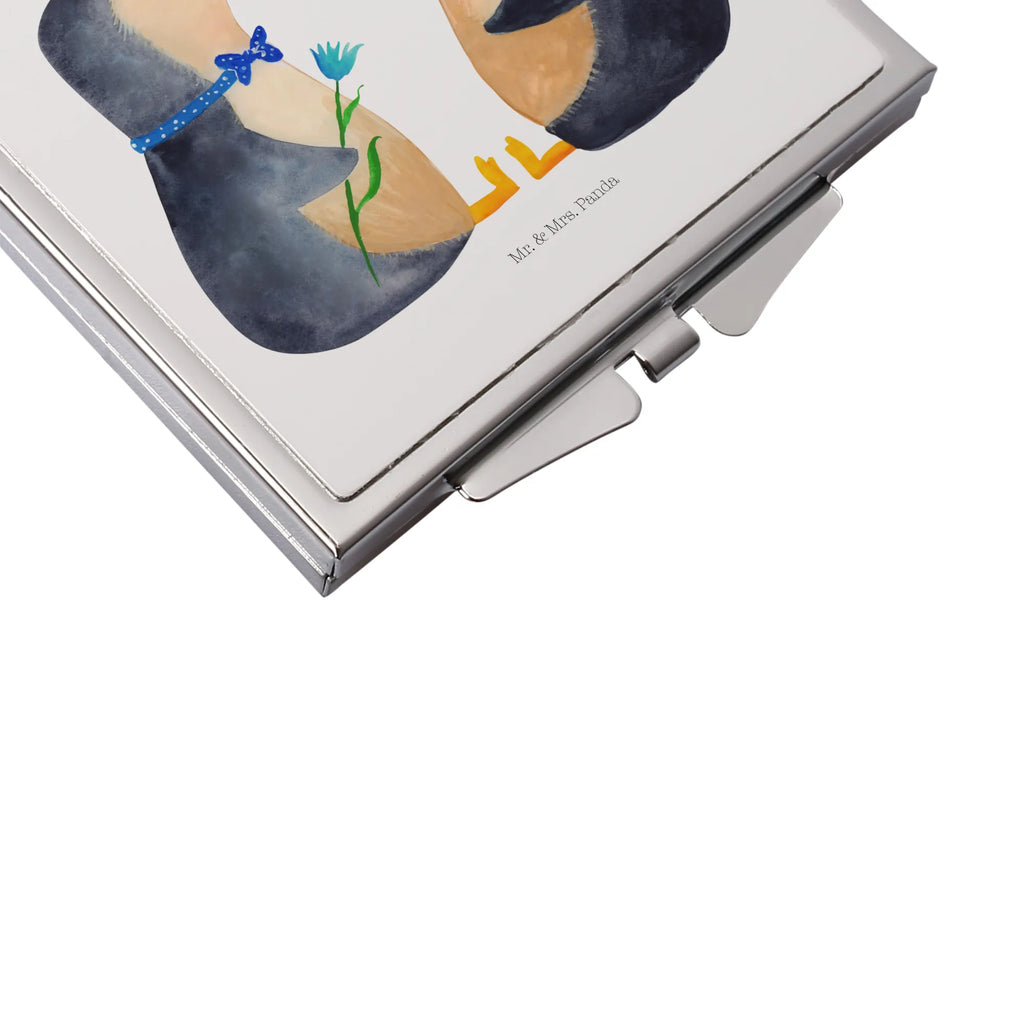 Kwadratowe lusterko do torebki Pingwin para Handspiegel Zum Mitnehmen, Vintage Kompaktspiegel, Klappspiegel, Klappbarer Handspiegel, Spiegel Für Handtasche, Spiegel Für Unterwegs, Tragbarer Spiegel, Design Taschenspiegel, Klappbarer Taschenspiegel, Spiegel Für Make-Up Tasche, Silber, Taschen-Kosmetikspiegel, Kosmetikspiegel Klein, Schminkspiegel Kompakt, Taschenspiegel, Quadratischer Handspiegel, Handspiegel Geschenkidee, Handtaschenspiegel, Reise Spiegel, Kompaktspiegel, Schminkspiegel To Go, Handspiegel Mit Hülle, Runder Taschenspiegel, Deko Handspiegel, Spiegel Für Schminktasche, Mini Spiegel, Handspiegel Für Damen, Pinguin, Liebespaar, Liebesbeweis, Hochzeitstag, Hochzeit, Pinguine, Liebesgeschenk, Traumpaar, Große Liebe, Hochzeitsgeschenk, Liebe, Jahrestag, Verlobung