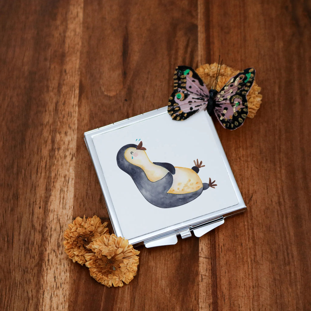 Handbag mirror Penguin Laugh Tragbarer Spiegel, Reise Spiegel, Runder Taschenspiegel, Vintage Kompaktspiegel, Handtaschenspiegel, Spiegel Für Handtasche, Quadratischer Handspiegel, Klappbarer Taschenspiegel, Design Taschenspiegel, Silber, Kosmetikspiegel Klein, Schminkspiegel Kompakt, Spiegel Für Schminktasche, Handspiegel Mit Hülle, Taschen-Kosmetikspiegel, Kompaktspiegel, Taschenspiegel, Spiegel Für Unterwegs, Handspiegel Zum Mitnehmen, Klappbarer Handspiegel, Mini Spiegel, Handspiegel Geschenkidee, Klappspiegel, Spiegel Für Make-Up Tasche, Handspiegel Für Damen, Deko Handspiegel, Schminkspiegel To Go, Pinguin, Optimismus, Lustiger Spruch, Fröhlich, Lachen, Fröhlichkeit, Humor, Pinguine
