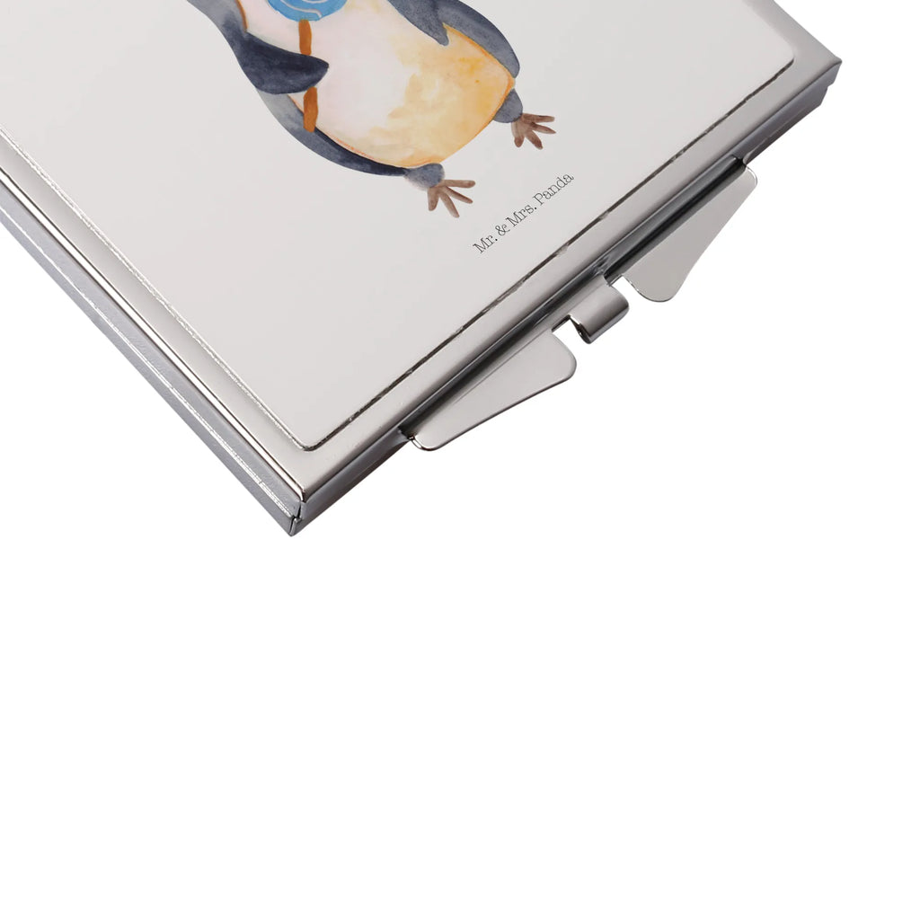 Kwadratowe lusterko do torebki pingwin lizak Pinguin