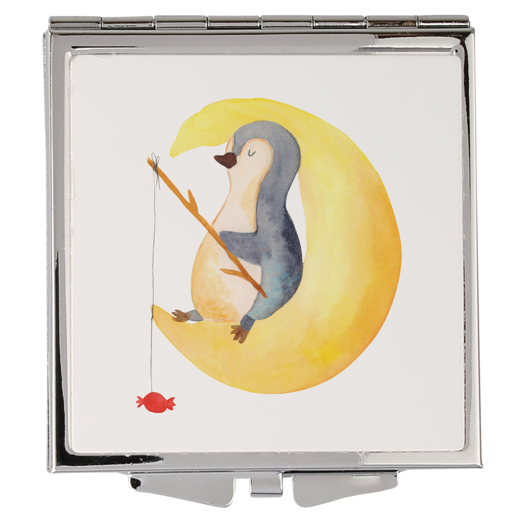 Kwadratowe lusterko do torebki pingwin księżyc Pinguin