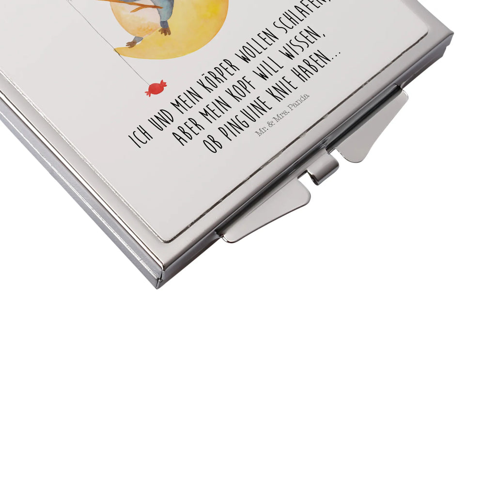 Kwadratowe lusterko do torebki pingwin księżyc Pinguin