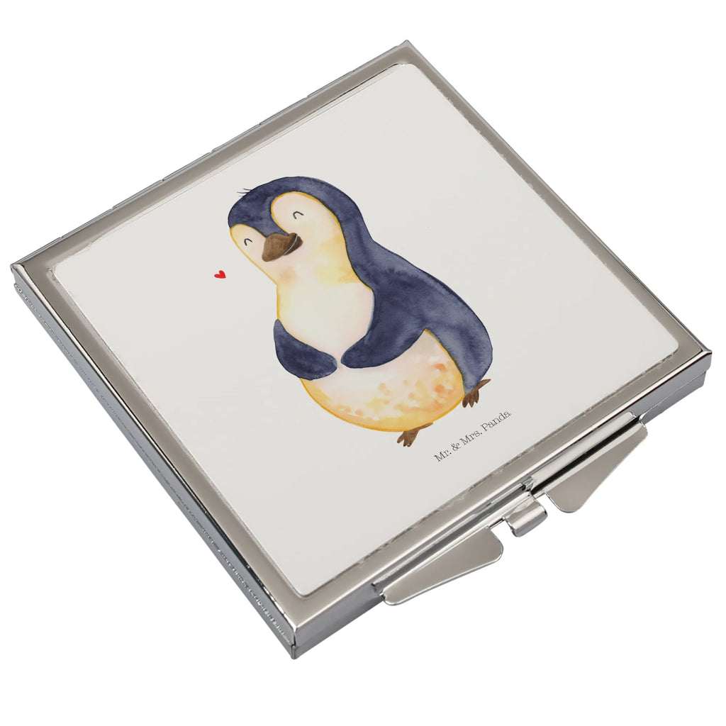 Kwadratowe lusterko do torebki Pingwin dieta Pinguin