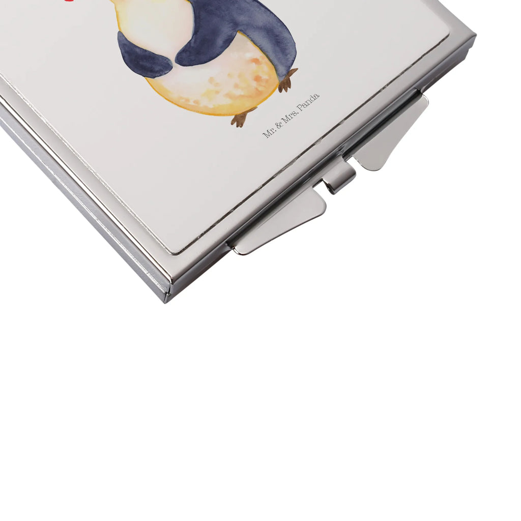 Kwadratowe lusterko do torebki Pingwin dieta Pinguin