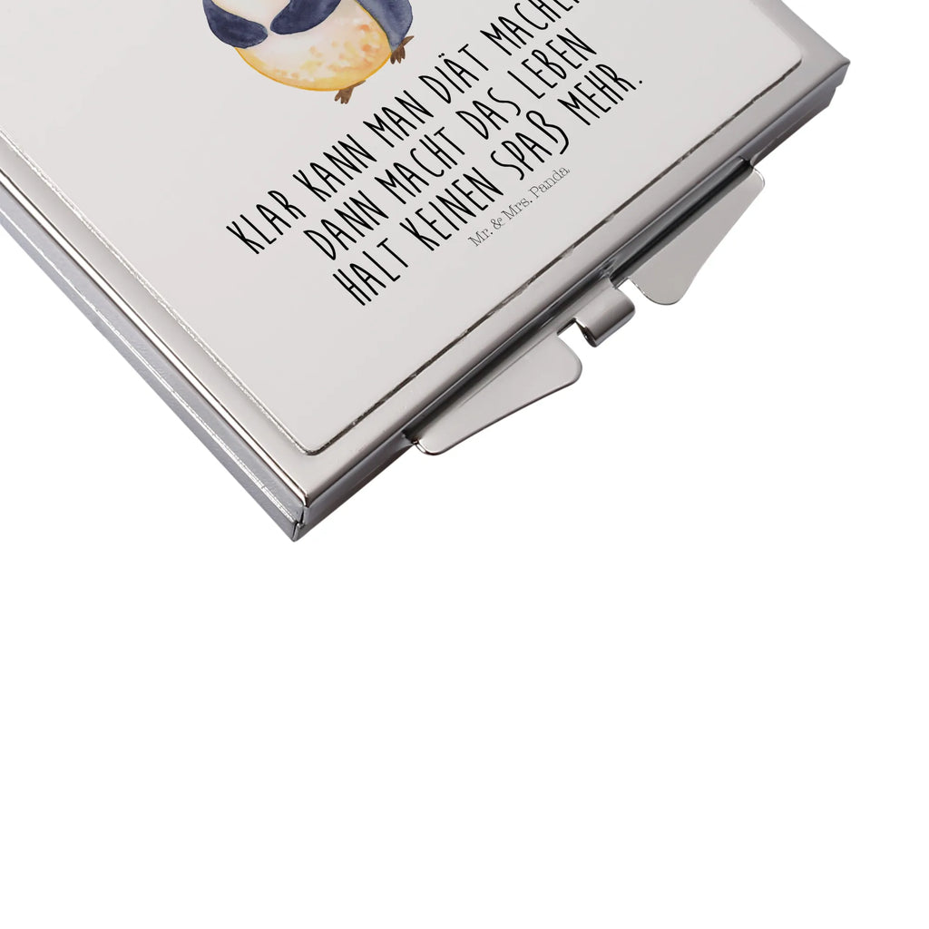 Kwadratowe lusterko do torebki Pingwin dieta Pinguin