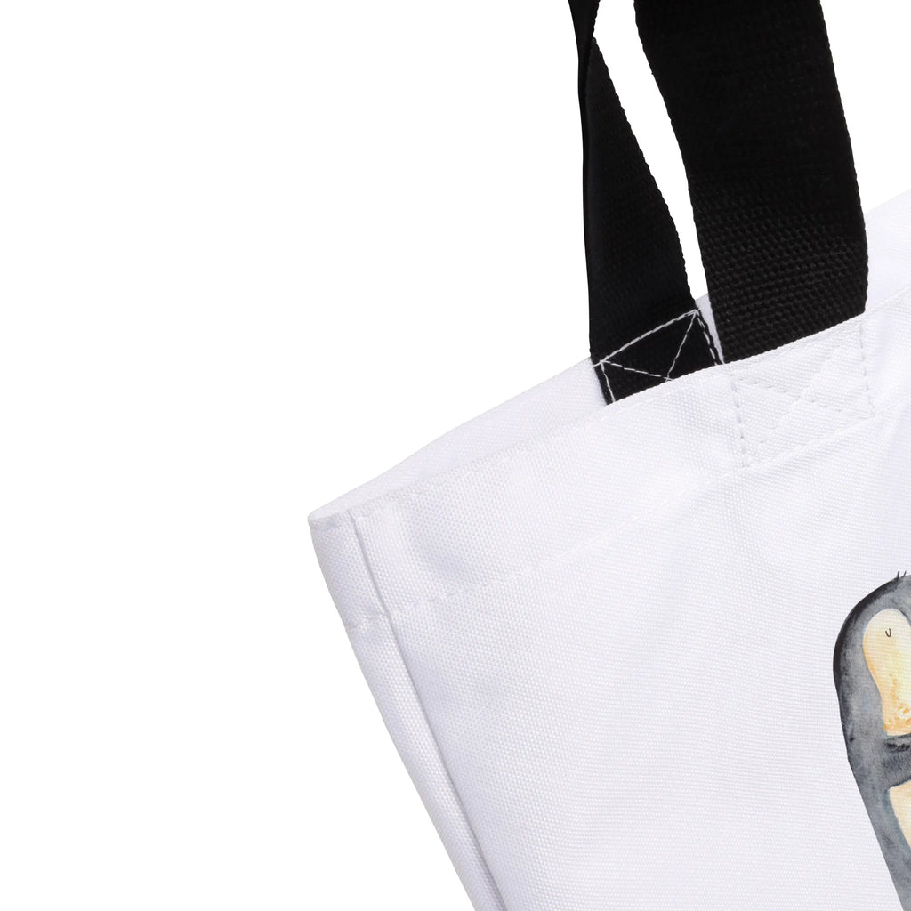 Shopper Pinguin Surfer Schultasche, Tragebeutel, Beutel, Strandtasche, Shopper, Tasche, Alltagstasche, Freizeittasche, Einkaufsbeutel, Schulbeutel, Einkaufstasche, Pinguin, Urlaub, Surfer, Wellen reiten, surfen, Wellen, Hawaii, Portugal, Pinguine