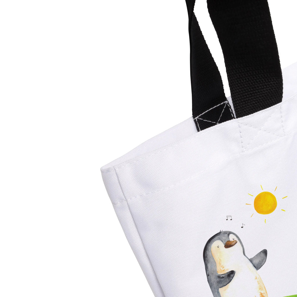 Shopper Pinguin Surfer Schultasche, Tragebeutel, Beutel, Strandtasche, Shopper, Tasche, Alltagstasche, Freizeittasche, Einkaufsbeutel, Schulbeutel, Einkaufstasche, Pinguin, Urlaub, Surfer, Wellen reiten, surfen, Wellen, Hawaii, Portugal, Pinguine