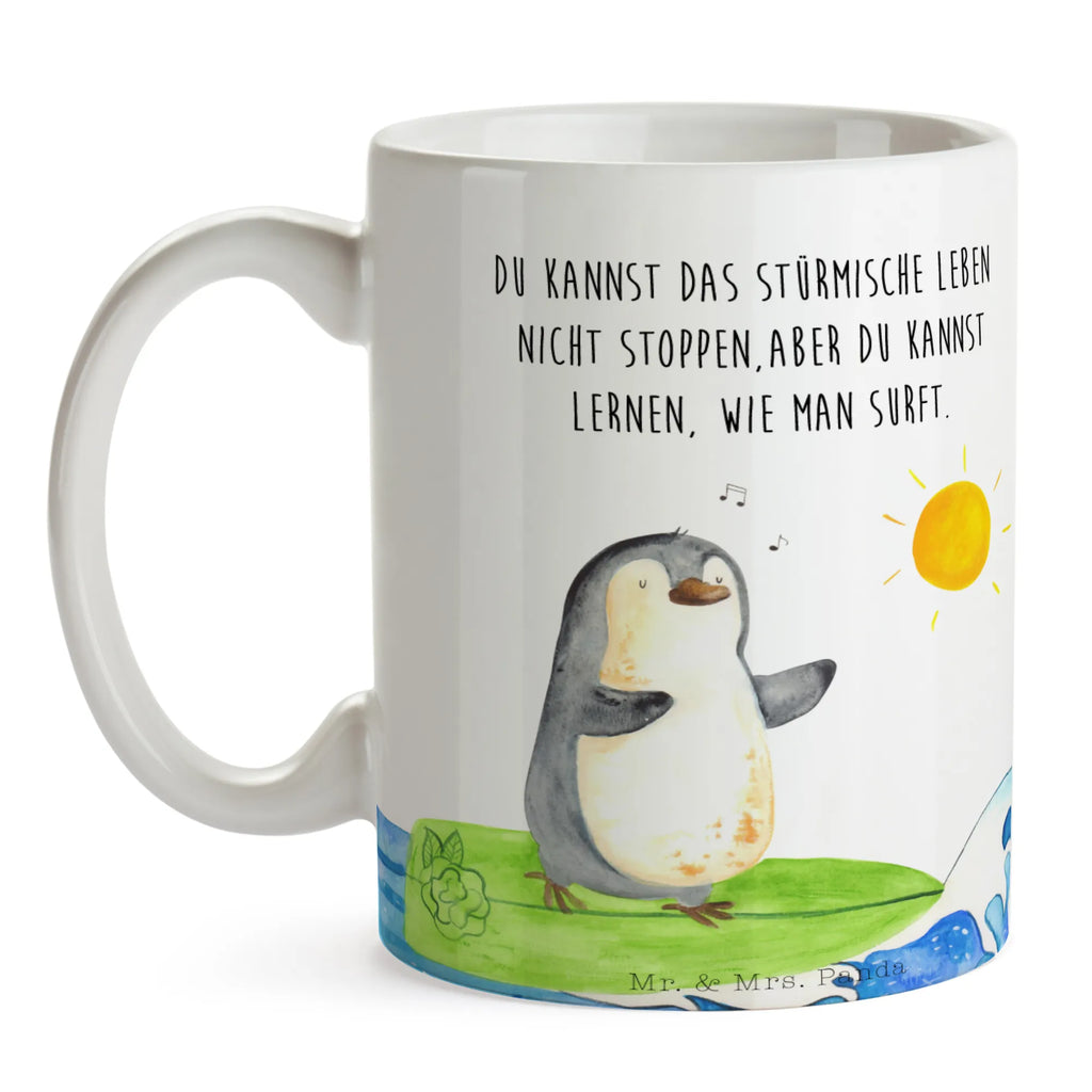 Mug Penguin surfer office mug, ceramic mug, custom mug, mug with designs, latte mug, novelty mug, personalized mug, tea mug, coffee mug, mug, gift mug, mug with quotes, porcelain mug, Penguin, North Pole, Winter, Penguins, surfing, Portugal, wave riding, penguins, waves, Hawaii, holidays, surfers