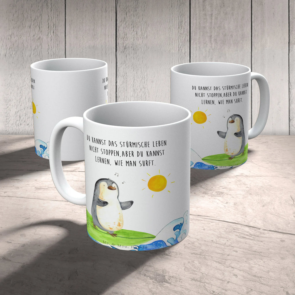 Mug Penguin surfer office mug, ceramic mug, custom mug, mug with designs, latte mug, novelty mug, personalized mug, tea mug, coffee mug, mug, gift mug, mug with quotes, porcelain mug, Penguin, North Pole, Winter, Penguins, surfing, Portugal, wave riding, penguins, waves, Hawaii, holidays, surfers