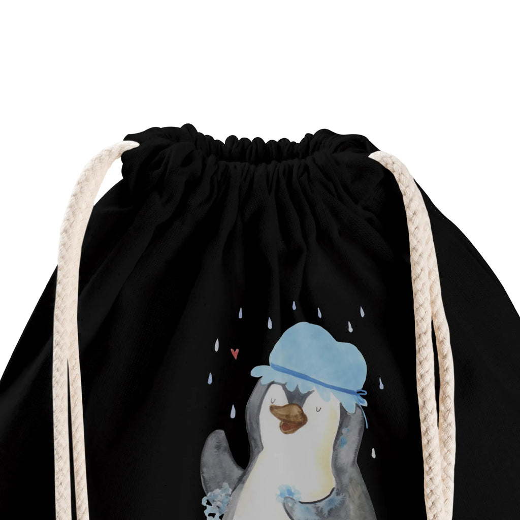 Drawstring bag Penguin have a shower hipster, jute bag, gym bag, bag, carrier bag, sports bag, Penguin, North Pole, Winter, Penguins, life motto, new start, shower, motivation, being happy, penguins, new beginning