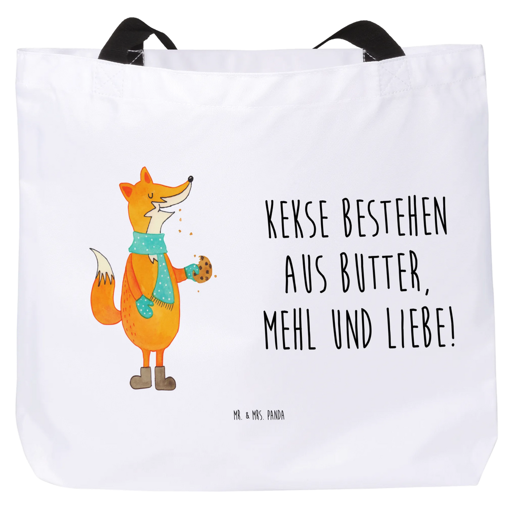 Shopper lis ciasteczko Stofftasche, Tüte, Beutel, Shopper, XL, Schultertasche, Strandtasche, Schulbeutel, Ausflug, Freizeittasche, Einkaufsbeutel, Alltagstasche, Einkaufstasche, Schultasche, Tragebeutel, XXL Tasche, Fuchs, Küche Deko, Backen Spruch, Füchse, Weihnachtszeit, Liebe, Winter, Kekse, Plätzchen