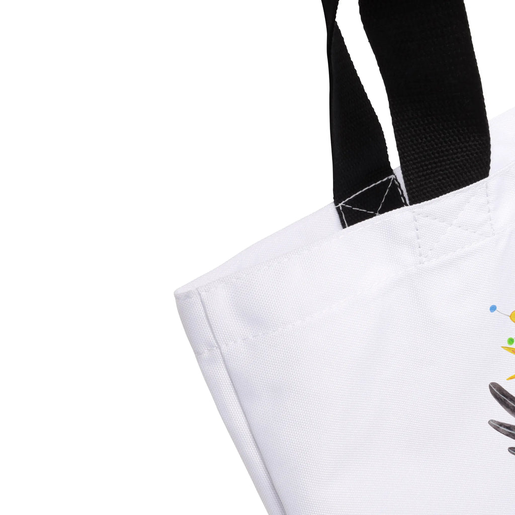 Shopper kruk Sombrero Schultasche, Einkaufstasche, Schulbeutel, Tragebeutel, Shopper, Strandtasche, Alltagstasche, Einkaufsbeutel, Beutel, Freizeittasche, Tasche, Tiermotive, Gute Laune, lustige Sprüche, Tiere, Vogel, Elster, froh, fröhlich sein, glücklich sein, Motivation, Spruch positiv, Rabe, Glück Spruch, Vögel