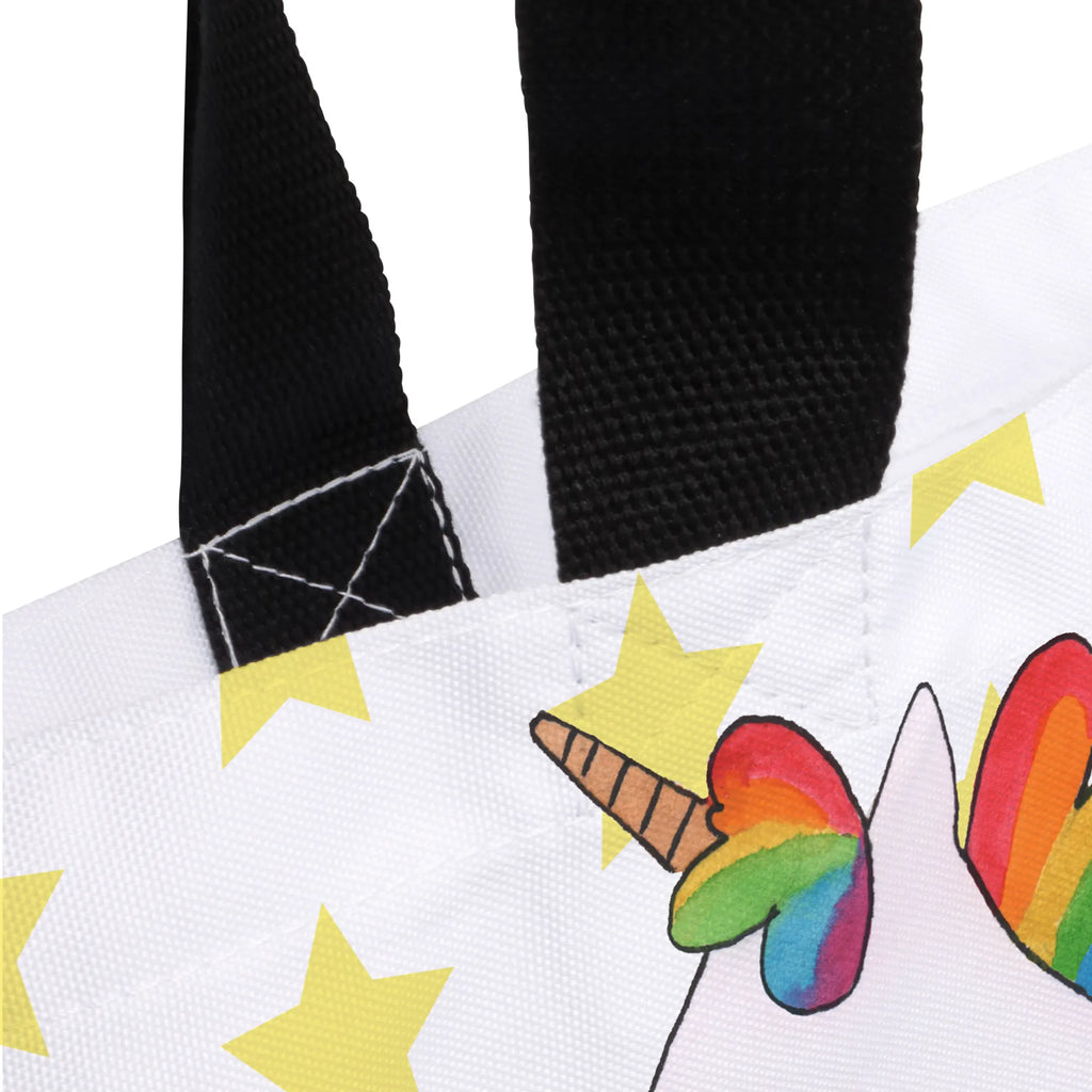 Shopper Jednorożec Szczęśliwy Tasche, Freizeittasche, Tragebeutel, Einkaufstasche, Shopper, Beutel, Schultasche, Alltagstasche, Strandtasche, Schulbeutel, Einkaufsbeutel, Einhorn, Einhörner, Einhorn Deko, Unicorn, glücklich, spannend, witzig, Lebensfreude, Freude, Spaß, Lachen, Lächeln, fröhlich