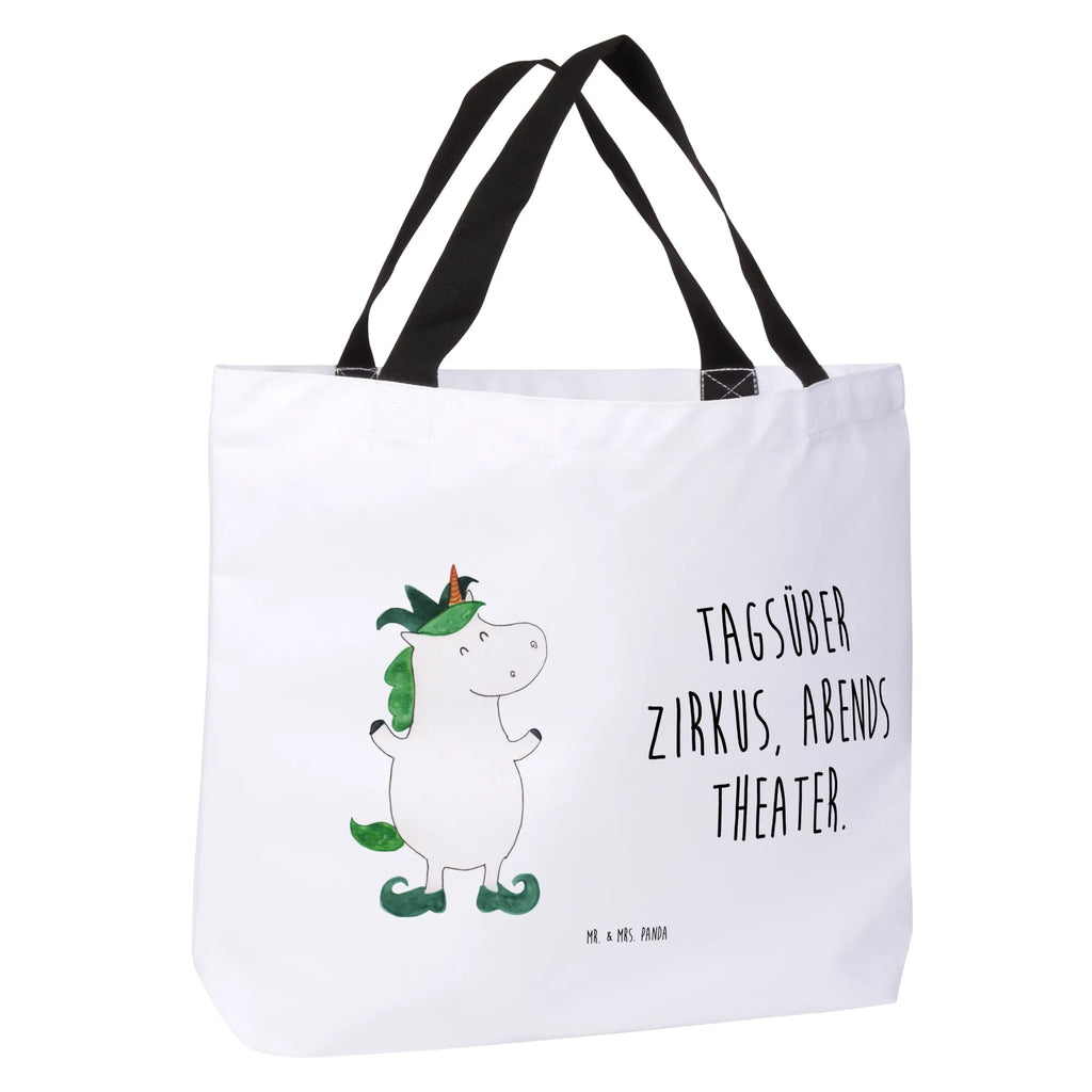 Shopper Einhorn Joker Alltagstasche, Tasche, Strandtasche, Einkaufsbeutel, Einkaufstasche, Schulbeutel, Freizeittasche, Beutel, Shopper, Schultasche, Tragebeutel, Einhorn, Einhörner, Einhorn Deko, Unicorn, Mittelalter, Hofnarr, Kasper, Gaukler