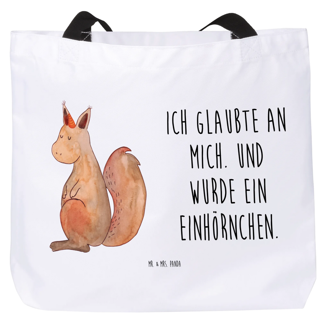 Shopper unicorn Believe Alltagstasche, Stofftasche, XXL Tasche, Schultasche, Einkaufstasche, Beutel, Tragebeutel, Schulbeutel, Ausflug, XL, Tüte, Schultertasche, Freizeittasche, Shopper, Einkaufsbeutel, Strandtasche, Unicorn, Einhorn, Einhörner, Einhorn Deko, Eichhörnchen, Eichhorn, Einhörnchen