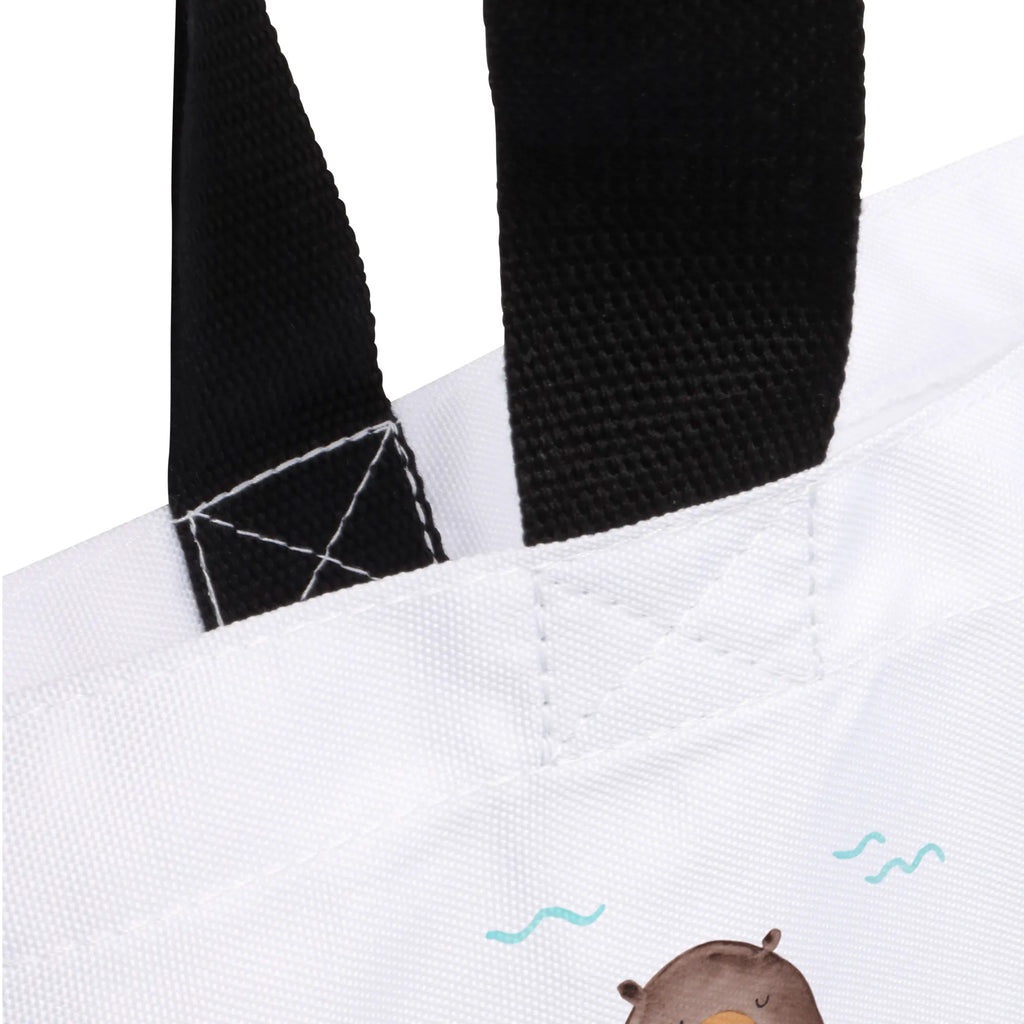 Shopper Otter Seerose Schultertasche, Beutel, Einkaufsbeutel, Schulbeutel, Strandtasche, Freizeittasche, Stofftasche, Tragebeutel, Shopper, XXL Tasche, Einkaufstasche, XL, Tüte, Schultasche, Ausflug, Alltagstasche, Otter, Fischotter, Seeotter, Otter Seeotter See Otter