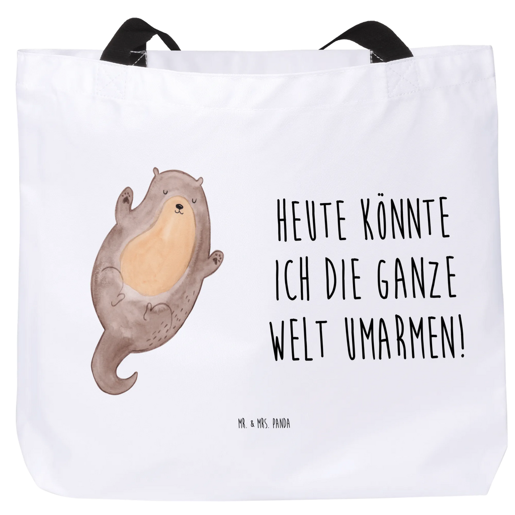 Shopper Otter Umarmen Shopper, Freizeittasche, XL, Ausflug, Einkaufstasche, Tragebeutel, Einkaufsbeutel, Schultertasche, Schultasche, Alltagstasche, XXL Tasche, Strandtasche, Beutel, Tüte, Stofftasche, Schulbeutel, Otter, Fischotter, Seeotter, Otter Seeotter See Otter