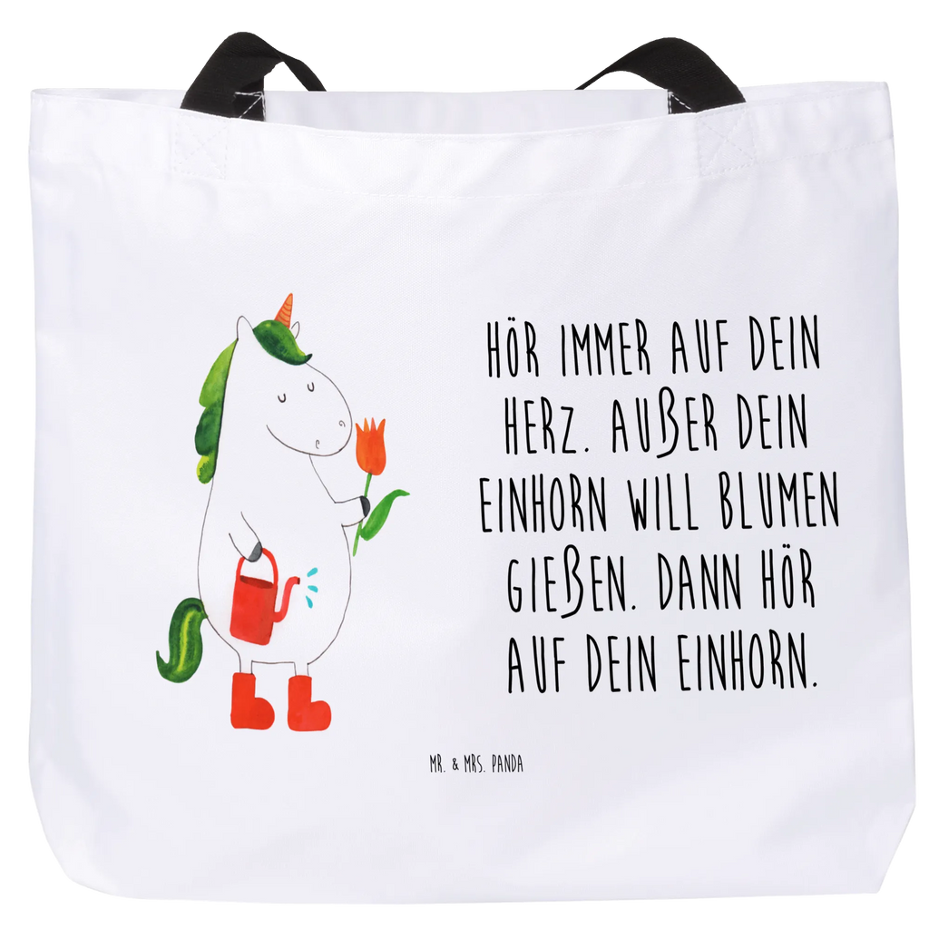 Shopper Einhorn Gärtner Strandtasche, Schultasche, Freizeittasche, Einkaufstasche, Shopper, Tasche, Einkaufsbeutel, Beutel, Tragebeutel, Schulbeutel, Alltagstasche, Einhorn, Einhörner, Einhorn Deko, Unicorn, Freude, Blume, Giesskanne, Lebenslust, Luftballon, Gießkanne, Freundin, Stiefel, Garten