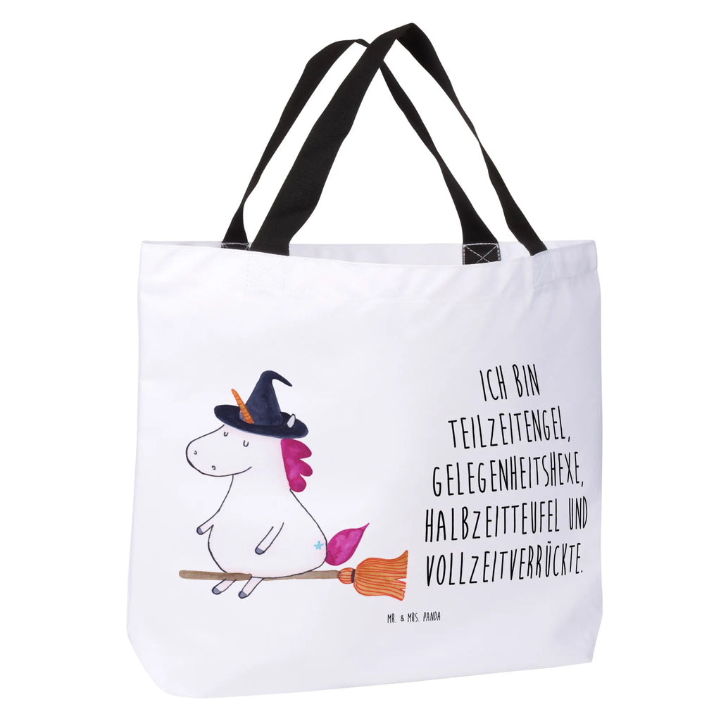 Shopper Einhorn Hexe Stofftasche, XXL Tasche, Strandtasche, Alltagstasche, Einkaufstasche, Freizeittasche, XL, Einkaufsbeutel, Schulbeutel, Shopper, Schultertasche, Ausflug, Schultasche, Tragebeutel, Beutel, Tüte, Unicorn, Einhorn, Einhörner, Einhorn Deko, Frau, Engel, Leben, Zicke, Hexe, Ehefrau, Verrückte, Teufel, Freundin