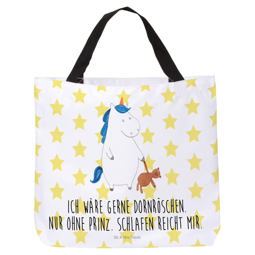 Shopper Einhorn Teddy Tragebeutel, Schultasche, Strandtasche, Freizeittasche, Einkaufsbeutel, Shopper, Alltagstasche, Schulbeutel, Tasche, Einkaufstasche, Beutel, Einhorn, Einhörner, Einhorn Deko, Unicorn, Träumen, Single, Bett, schlafen, gute Nacht, Singleleben, Freundin
