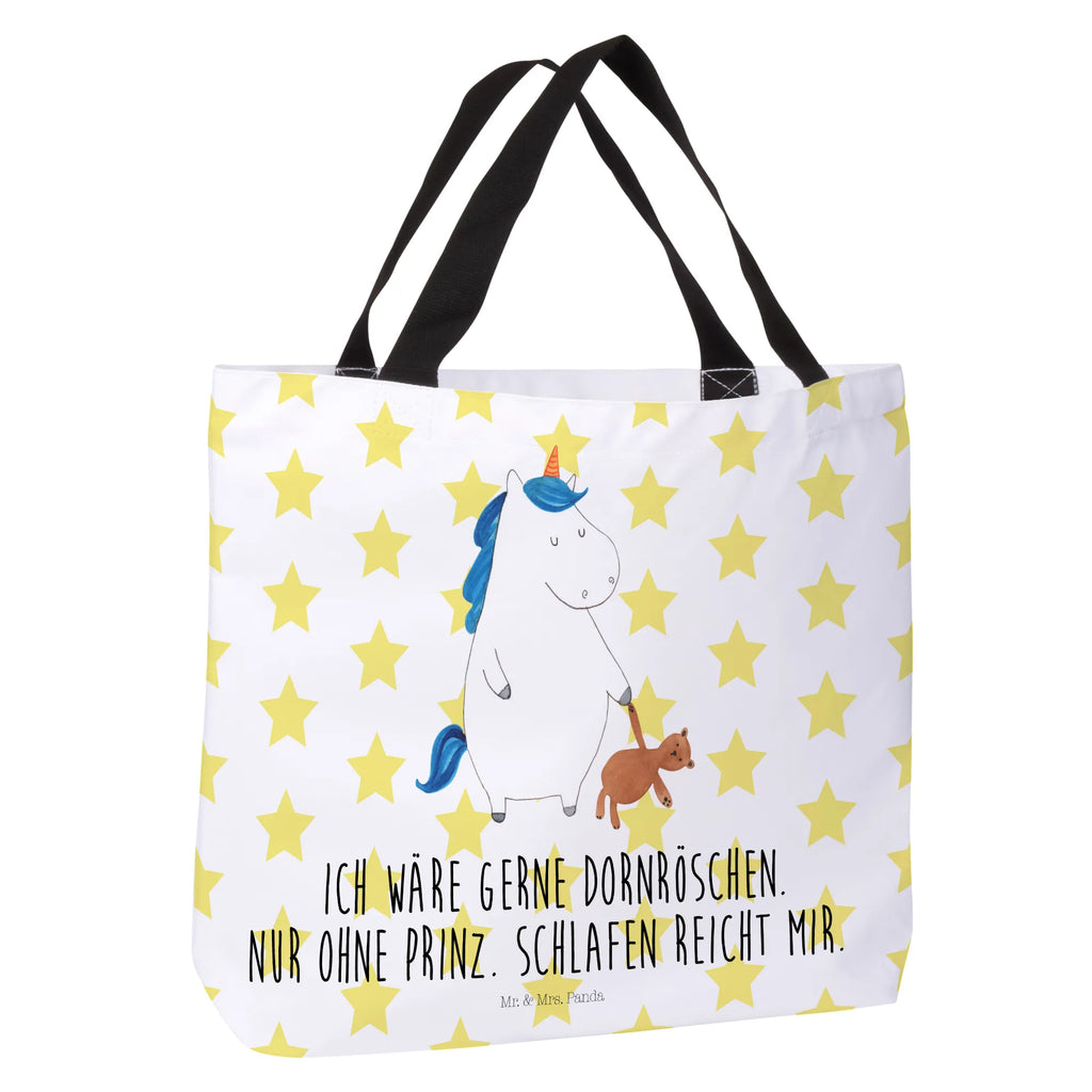 Shopper Einhorn Teddy Tragebeutel, Schultasche, Strandtasche, Freizeittasche, Einkaufsbeutel, Shopper, Alltagstasche, Schulbeutel, Tasche, Einkaufstasche, Beutel, Einhorn, Einhörner, Einhorn Deko, Unicorn, Träumen, Single, Bett, schlafen, gute Nacht, Singleleben, Freundin