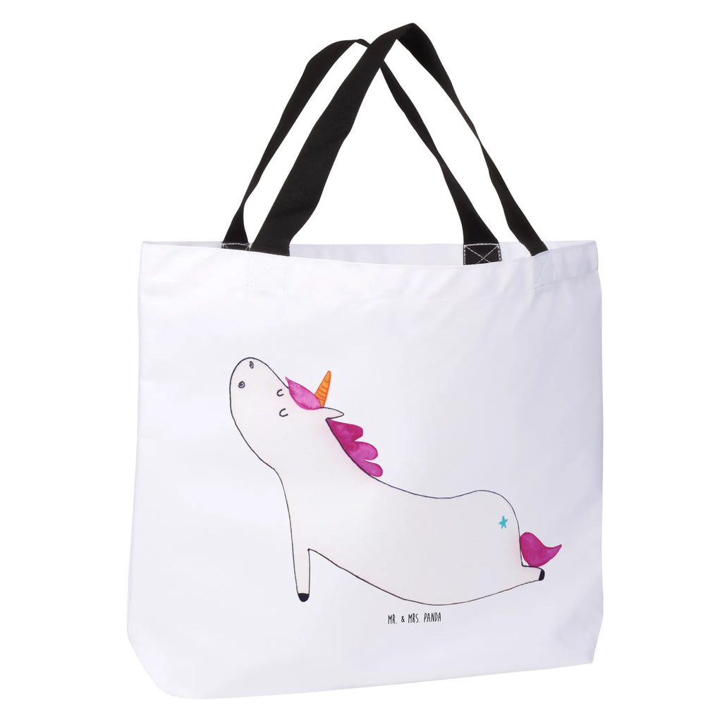 Shopper unicorn yoga Strandtasche, Freizeittasche, Alltagstasche, Schultasche, Shopper, Tragebeutel, Schulbeutel, Einkaufstasche, Beutel, Tasche, Einkaufsbeutel, Einhorn, Einhörner, Einhorn Deko, Unicorn, süß, Entspannung, Namaste, Sport, Joga, Yogamatte, lustig, witzig, Yoga, Achtsamkeit