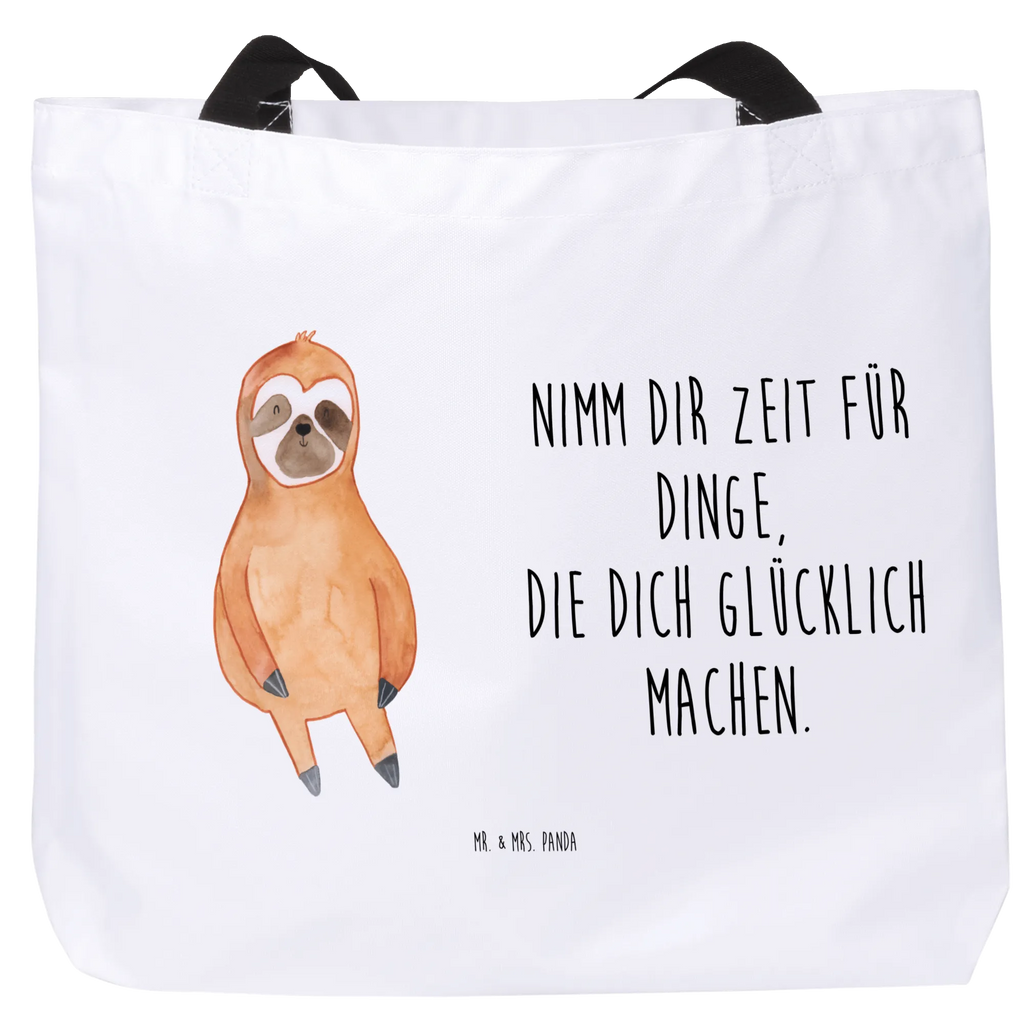 Shopper sloth Satisfied Beutel, Schultertasche, XL, Tüte, Shopper, Ausflug, Freizeittasche, Stofftasche, Einkaufsbeutel, Tragebeutel, Schultasche, Schulbeutel, Strandtasche, Einkaufstasche, XXL Tasche, Alltagstasche, Faultier, Faultier Geschenk, Faultier Deko, Lieblingstier, Frieden, Zufriedenheit, Glück, Faultiere, Ruhe, glücklich, Gelassenheit, Relaxen, Pause, faul, Happy, Zufrieden