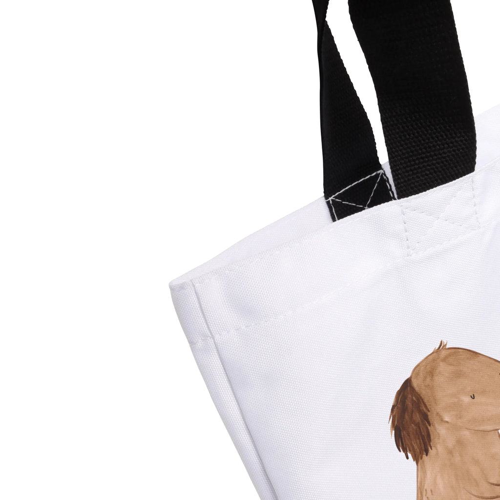 Shopper Hund Kleeblatt Stofftasche, Einkaufstasche, Beutel, Ausflug, Tragebeutel, Tüte, Schultasche, Schultertasche, XL, Freizeittasche, Strandtasche, Shopper, XXL Tasche, Schulbeutel, Einkaufsbeutel, Alltagstasche, Sprüche, Hund, Hundebesitzer, Hunderasse, Haustier, Hundemotiv, Tierliebhaber, Geschenk, Glück, Glücksbringer, Kleeblatt, Motivation, Achtsamkeit, Tagträume, Selbstliebe, Neuanfang