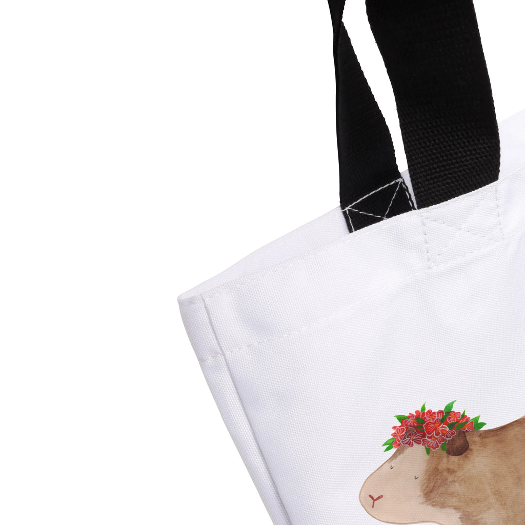 Shopper Guinea pig wisdom handle bag, large, XXL, shopper, shopping bag, carrier bag, beach bag, woman, bag, small animals, cute, funny, cute animal motives, hand drawn, small world, funny sayings, good mood, happy, gifts, gift ideas, special gifts, animal lover, card, guinea pig, wonderland, meerie, Meeries, reality, flower child, motivation, wonder, saying, wisdom