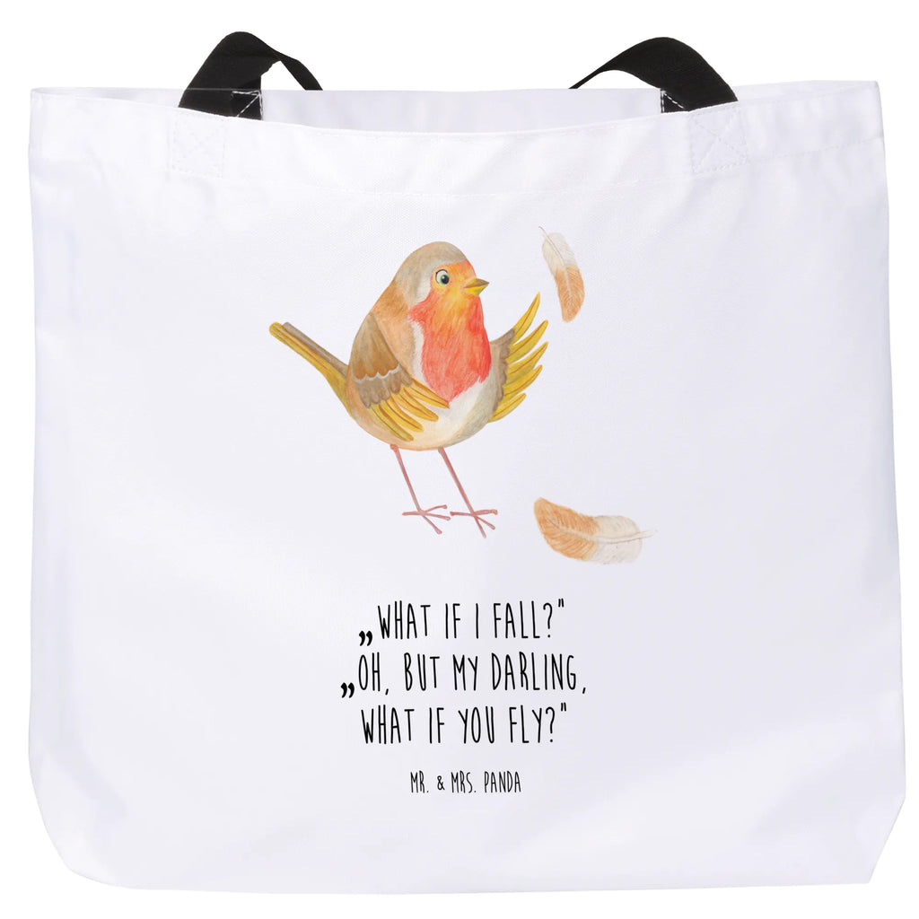 Shopper robin feathers Ausflug, Schultasche, Shopper, Strandtasche, Tüte, Beutel, XL, Schulbeutel, Tragebeutel, Einkaufstasche, Schultertasche, Freizeittasche, Alltagstasche, Einkaufsbeutel, XXL Tasche, Stofftasche, Gute Laune, Lustige Sprüche, Tiermotive, Tiere, What If I Fall, fliegen, Spruch Motivation, Vogel, Rotkehlchen, Motivationsbilder, Motivation Sprüche, Spruch Mut