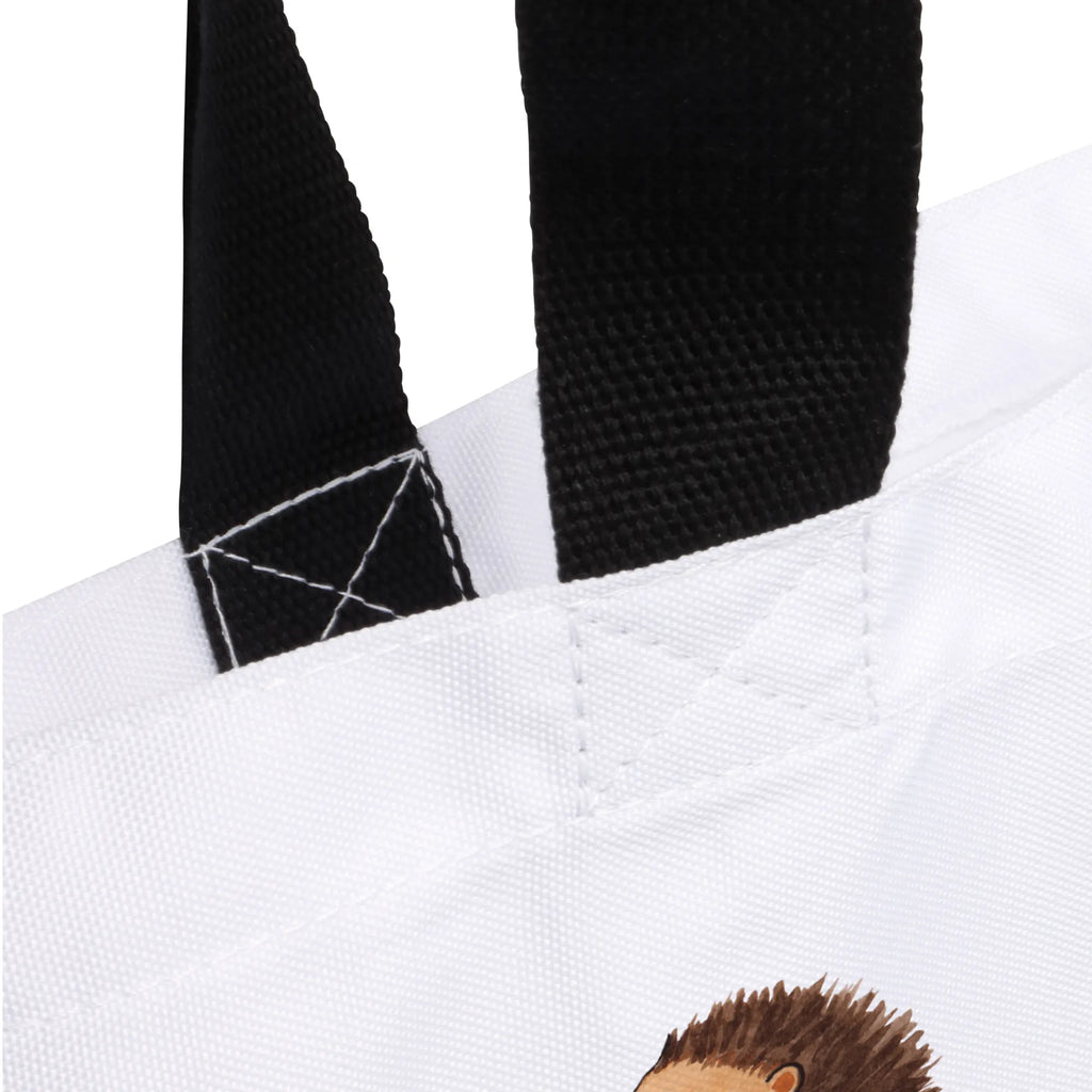 Shopper Hedgehog Flower Schulbeutel, Strandtasche, Shopper, Alltagstasche, Freizeittasche, Schultasche, Tasche, Einkaufsbeutel, Einkaufstasche, Tragebeutel, Beutel, Tiermotive, Gute Laune, lustige Sprüche, Tiere, Gute Besserung, Krankheit, Krankenhaus, Genesungswünsche, Besuch, krank, Igel
