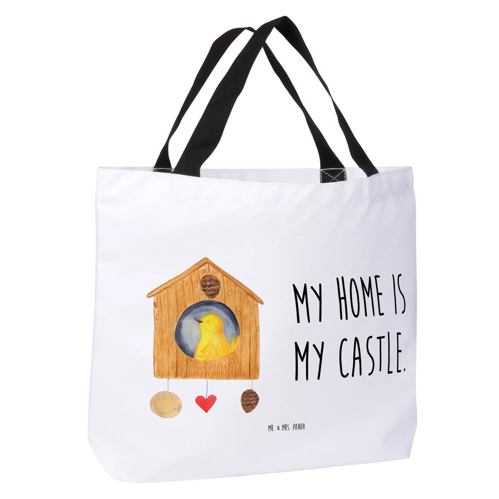 Shopper ptak Dom Einkaufsbeutel, Einkaufstasche, XXL Tasche, Tüte, Shopper, Strandtasche, Freizeittasche, Tragebeutel, Alltagstasche, Schultasche, Beutel, Schulbeutel, Ausflug, XL, Schultertasche, Stofftasche, Gute Laune, Tiere, Lustige Sprüche, Tiermotive, Vögel, Zuhause, Wohnung, Eigenheim, Home Sweet Home, Vogelhaus, Familie, Unser Haus, Lieblingsort, Haus, Castle, Vogel, Nest, Vogelhäuschen