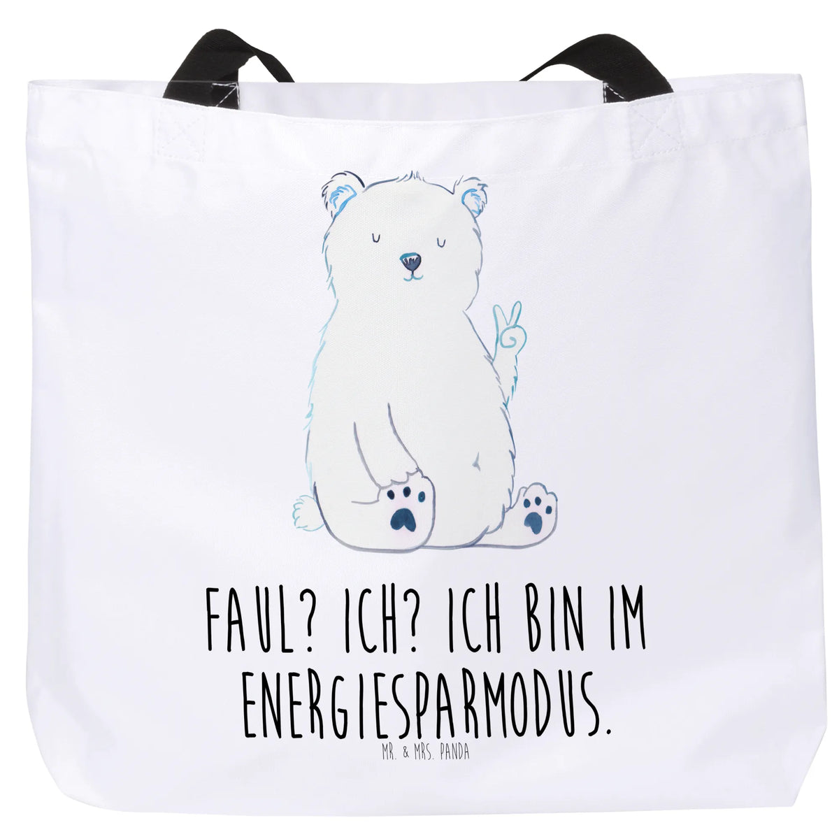 Shopper Eisbär Faul Tragetasche, Reisetasche, Laptoptasche, Schultasche, Henkeltasche, Schulbeutel, Büchertasche, XL Tasche, Unitasche, Strandtasche, studententasche, Beutel, Tragebeutel, Tote Bag, Alltagstasche, Statement-Tasche, Shopper Tasche, City-Shopper, XXL Tasche, Einkaufstasche, Tasche, Pandatasche, Freizeittasche, Urlaubstasche, Stofftasche, Stoffbeutel, Teddy, Bär, Teddybär, Arbeit, Homeoffice, Entspannen, Arbeitsplatz, Bürojob, Relaxen, Büro, Faul, Eisbär, Nordpol