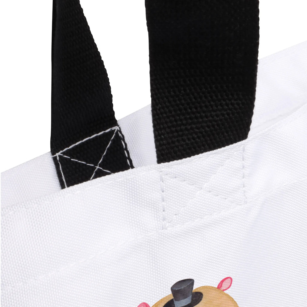 Shopper hamster cap Einkaufstasche, Shopper, XXL Tasche, Strandtasche, Freizeittasche, XL, Beutel, Schultasche, Schultertasche, Einkaufsbeutel, Tüte, Schulbeutel, Tragebeutel, Alltagstasche, Stofftasche, Ausflug, Gute Laune, Lustige Sprüche, Tiermotive, Tiere, Zylinder, Magier, Hamster, Zwerghamster, Hut, Zauberer