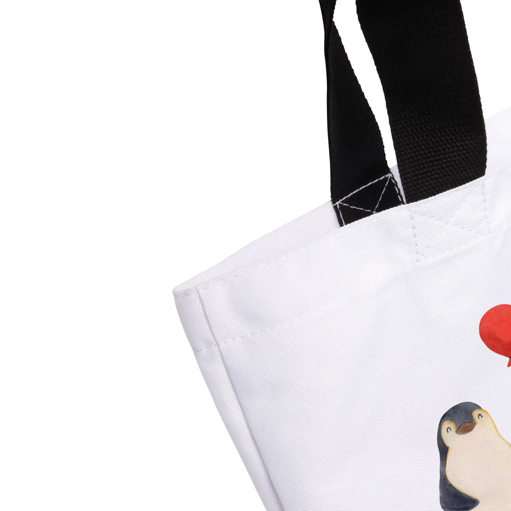 Shopper Pinguin Luftballon Strandtasche, Alltagstasche, Tüte, Schultertasche, Schultasche, Stofftasche, Shopper, Freizeittasche, XL, Schulbeutel, Einkaufstasche, Ausflug, Beutel, XXL Tasche, Einkaufsbeutel, Tragebeutel, Pinguin, Tagträume, Geschenk Freundin, Pinguine, Neustart, Motivation, Neues Leben, Liebe, Geschenkidee, Glück, Lebenslust, Beste Freundin, Luftballon