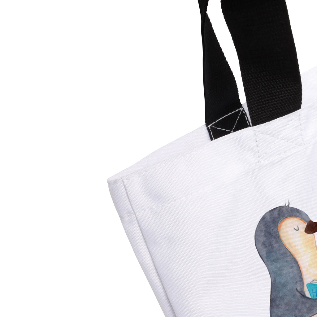 Shopper Pinguin Buch Strandtasche, Schulbeutel, Schultertasche, Stofftasche, Alltagstasche, XXL Tasche, Freizeittasche, Ausflug, Tüte, Schultasche, Beutel, Shopper, Tragebeutel, Einkaufsbeutel, XL, Einkaufstasche, Pinguin, Faulenzen, Ferien, Urlaub, Pinguine, Lesen, Buch, Bücherwurm, Nichtstun, Freizeit