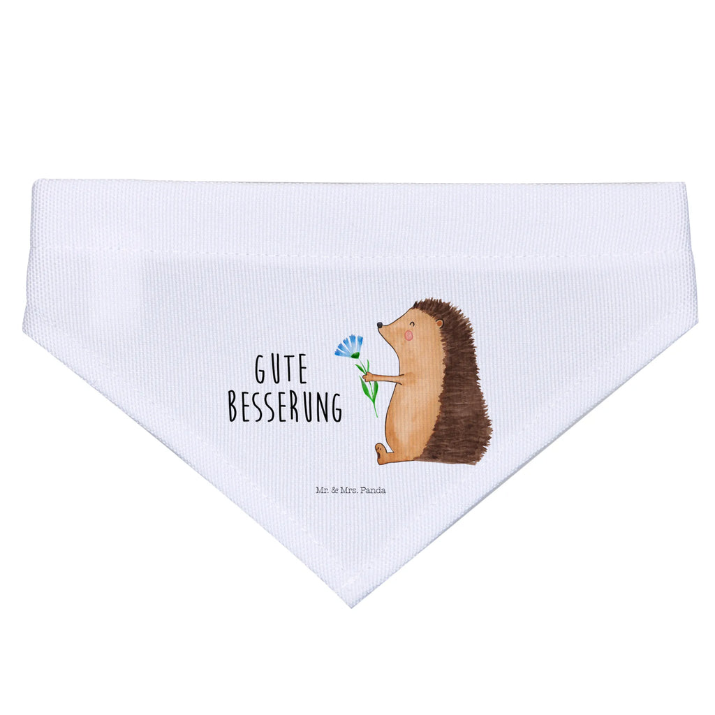 Hundehalstuch Igel Blumen Hunde, Halstuch, Tuch, kleine Hunde, klein, Hundehalstuch, Tiermotive, Gute Laune, lustige Sprüche, Tiere, Besuch, Krankheit, Genesungswünsche, Krankenhaus, Igel, krank, Gute Besserung