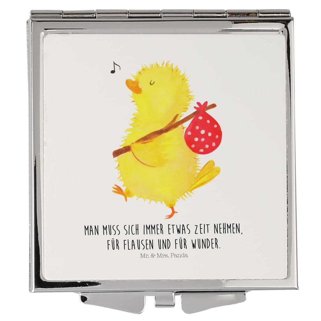 Handbag mirror chick wander silver, handbag, make-up mirror, mirror, make up, square, Easter, Easter bunny, time, Easter egg, globetrotters, time management, Easter eggs, spring fever, Easter greetings, backpacker, egg, happy Easter, greetings, love, miracles, nonsense, chick, travelling, joy