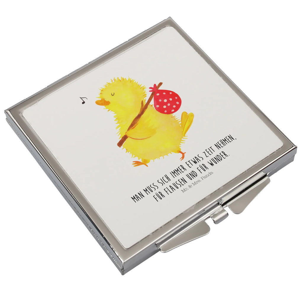 Handbag mirror chick wander silver, handbag, make-up mirror, mirror, make up, square, Easter, Easter bunny, time, Easter egg, globetrotters, time management, Easter eggs, spring fever, Easter greetings, backpacker, egg, happy Easter, greetings, love, miracles, nonsense, chick, travelling, joy