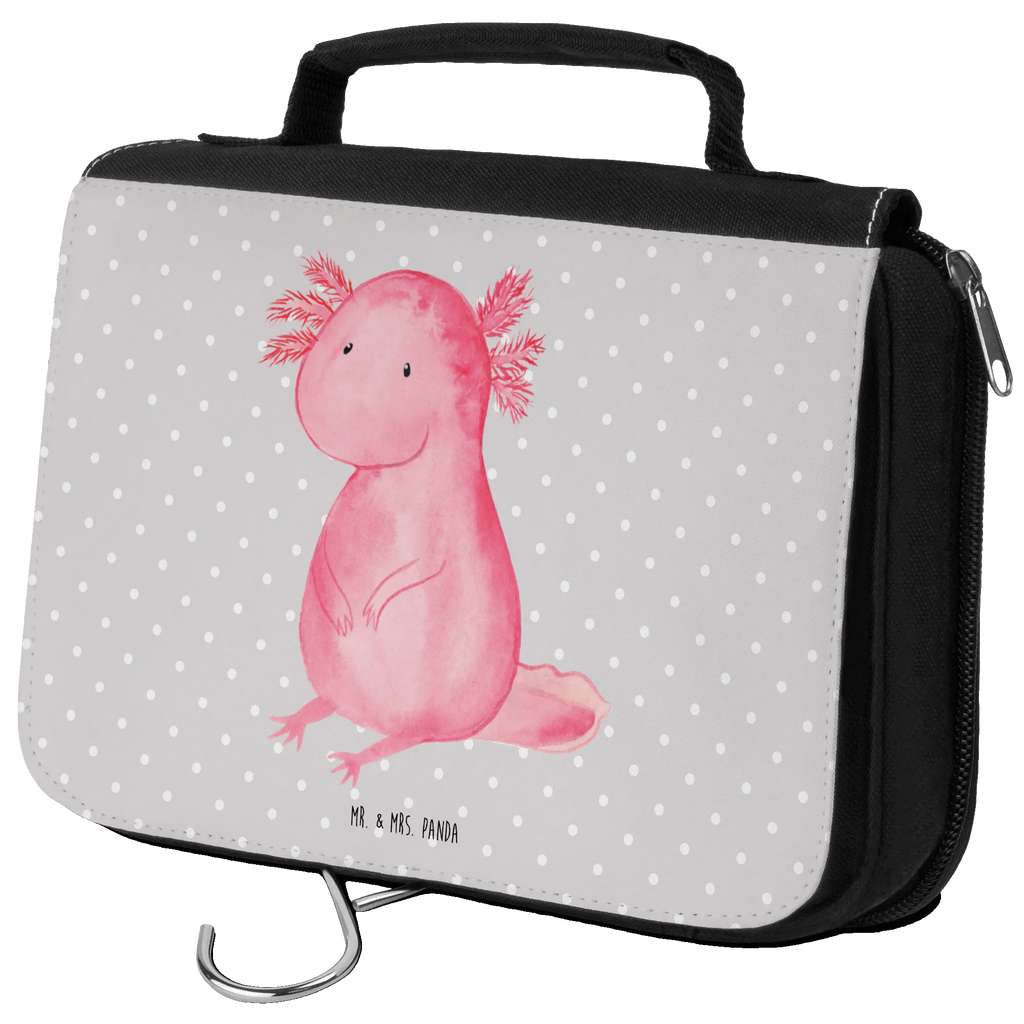 Kulturbeutel Axolotl Niedlich beautycase, badtasche, Schminktasche, Waschtasche, Toilettentasche, hygienetasche, Reisebeutel, hygienebeutel, Kulturbeutel, Kulturbeutel Waschbar, Kosmetiktasche, Schminkbeutel, Necessaire, Waschbeutel, Kulturtasche, Axolotl, Molch, Vergnügt, Weisheit, Liebe, Zufrieden, Lebensstil, Axolot, Fröhlich, Lebensweisheit, Freundin