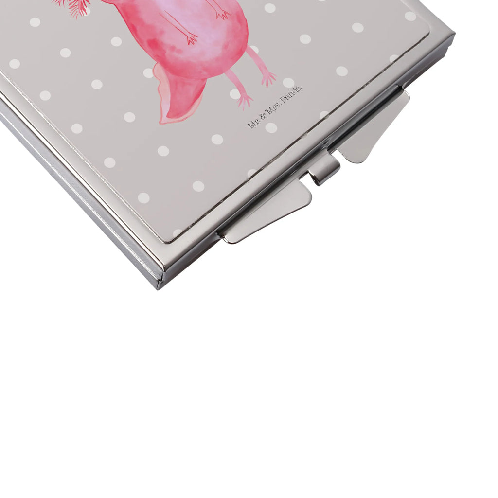 Handtaschenspiegel quadratisch Axolotl Glücklich Spiegel Für Unterwegs, Runder Taschenspiegel, Kosmetikspiegel Klein, Handspiegel Geschenkidee, Spiegel Für Schminktasche, Reise Spiegel, Kompaktspiegel, Silber, Handspiegel Zum Mitnehmen, Handspiegel Für Damen, Taschenspiegel, Tragbarer Spiegel, Design Taschenspiegel, Taschen-Kosmetikspiegel, Mini Spiegel, Schminkspiegel To Go, Deko Handspiegel, Klappbarer Taschenspiegel, Vintage Kompaktspiegel, Handtaschenspiegel, Klappbarer Handspiegel, Spiegel Für Handtasche, Handspiegel Mit Hülle, Schminkspiegel Kompakt, Spiegel Für Make-Up Tasche, Quadratischer Handspiegel, Klappspiegel, Molch, Axolotl, Axolot, Lurche, Schwanzlurch, Motivation, Gute Laune, Lurch