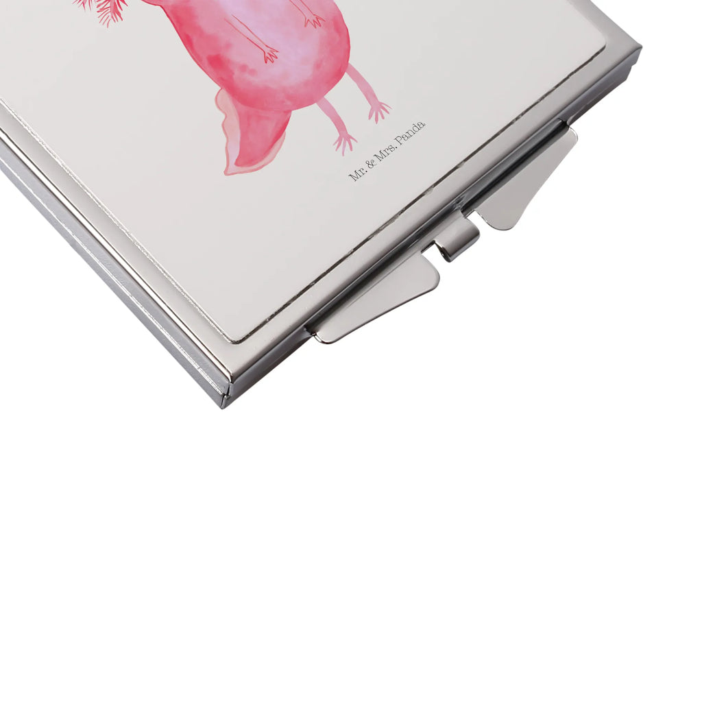 Handtaschenspiegel quadratisch Axolotl Glücklich Spiegel Für Unterwegs, Runder Taschenspiegel, Kosmetikspiegel Klein, Handspiegel Geschenkidee, Spiegel Für Schminktasche, Reise Spiegel, Kompaktspiegel, Silber, Handspiegel Zum Mitnehmen, Handspiegel Für Damen, Taschenspiegel, Tragbarer Spiegel, Design Taschenspiegel, Taschen-Kosmetikspiegel, Mini Spiegel, Schminkspiegel To Go, Deko Handspiegel, Klappbarer Taschenspiegel, Vintage Kompaktspiegel, Handtaschenspiegel, Klappbarer Handspiegel, Spiegel Für Handtasche, Handspiegel Mit Hülle, Schminkspiegel Kompakt, Spiegel Für Make-Up Tasche, Quadratischer Handspiegel, Klappspiegel, Molch, Axolotl, Axolot, Lurche, Schwanzlurch, Motivation, Gute Laune, Lurch