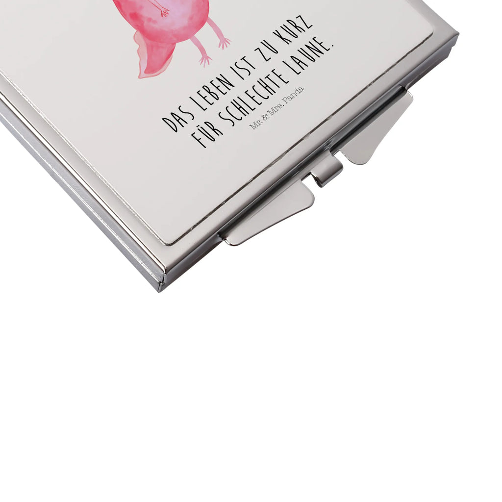 Handtaschenspiegel quadratisch Axolotl Glücklich Spiegel Für Unterwegs, Runder Taschenspiegel, Kosmetikspiegel Klein, Handspiegel Geschenkidee, Spiegel Für Schminktasche, Reise Spiegel, Kompaktspiegel, Silber, Handspiegel Zum Mitnehmen, Handspiegel Für Damen, Taschenspiegel, Tragbarer Spiegel, Design Taschenspiegel, Taschen-Kosmetikspiegel, Mini Spiegel, Schminkspiegel To Go, Deko Handspiegel, Klappbarer Taschenspiegel, Vintage Kompaktspiegel, Handtaschenspiegel, Klappbarer Handspiegel, Spiegel Für Handtasche, Handspiegel Mit Hülle, Schminkspiegel Kompakt, Spiegel Für Make-Up Tasche, Quadratischer Handspiegel, Klappspiegel, Molch, Axolotl, Axolot, Lurche, Schwanzlurch, Motivation, Gute Laune, Lurch