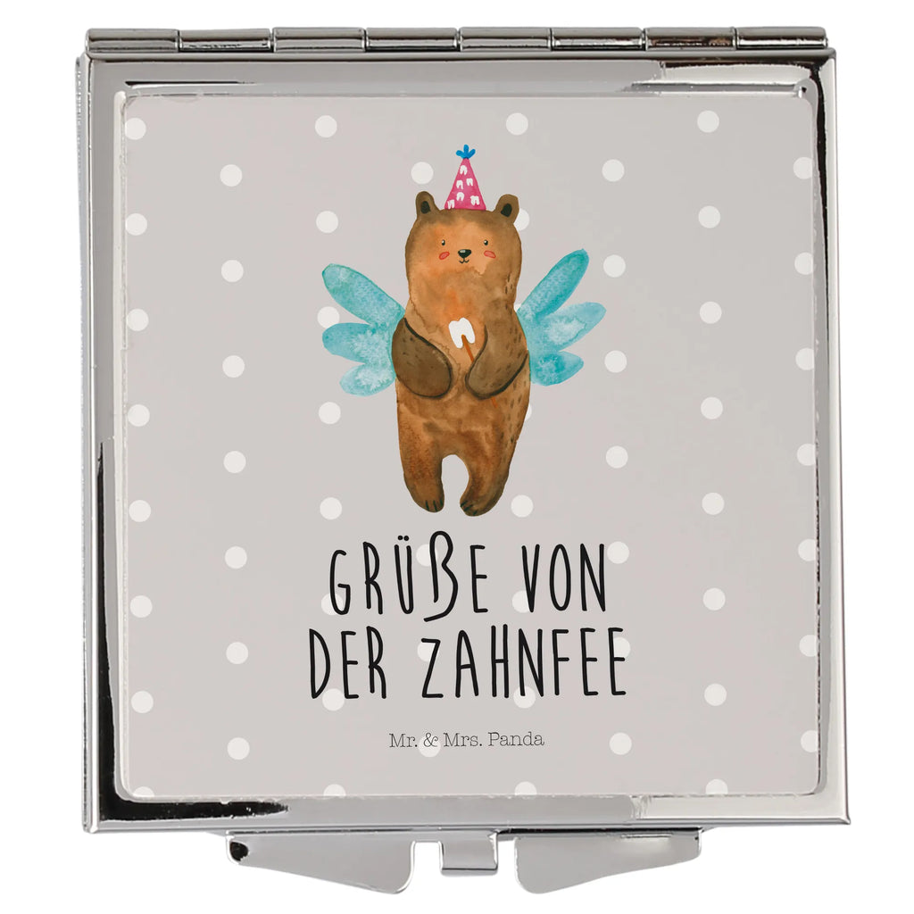 Handbag mirror bear tooth fairy handbag, mirror, make up, silver, make-up mirror, square, bear, teddy, teddy bear, cuddly toy, Tooth fairy, milk tooth, first tooth, fairy