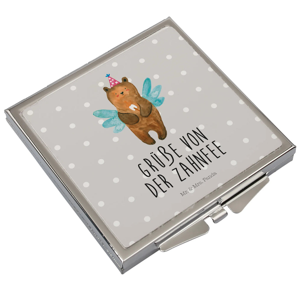 Handbag mirror bear tooth fairy handbag, mirror, make up, silver, make-up mirror, square, bear, teddy, teddy bear, cuddly toy, Tooth fairy, milk tooth, first tooth, fairy