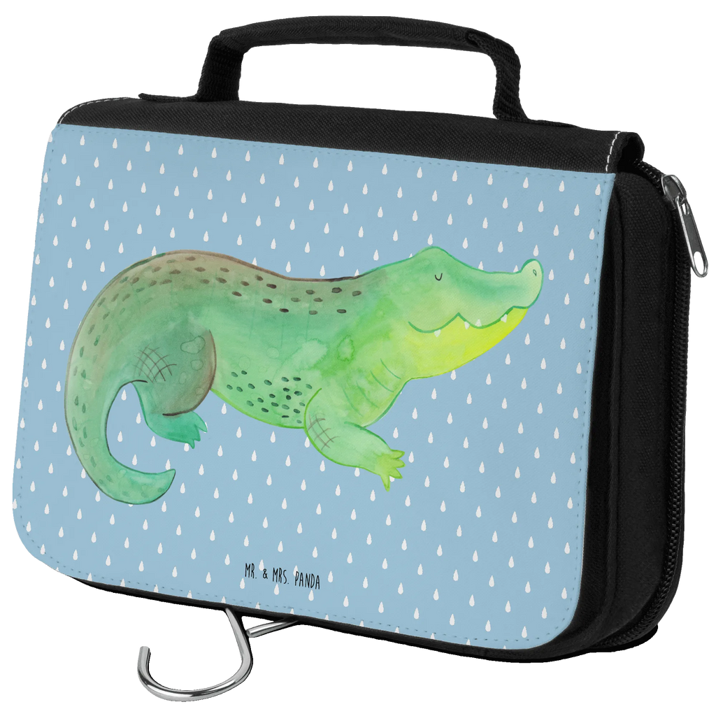 Kulturbeutel Krokodil hygienebeutel, Kosmetiktasche, hygienetasche, Kulturbeutel Waschbar, Schminktasche, Kulturtasche, Schminkbeutel, Waschtasche, Toilettentasche, beautycase, Waschbeutel, Necessaire, Reisebeutel, badtasche, Kulturbeutel, Meer, Urlaub, Meerestiere, Freundin, Spontan sein, Reiselust, Beste Freundin, Verrückt sein, Lieblingsmensch, Krokodil, Krokodile, Abenteuerlust