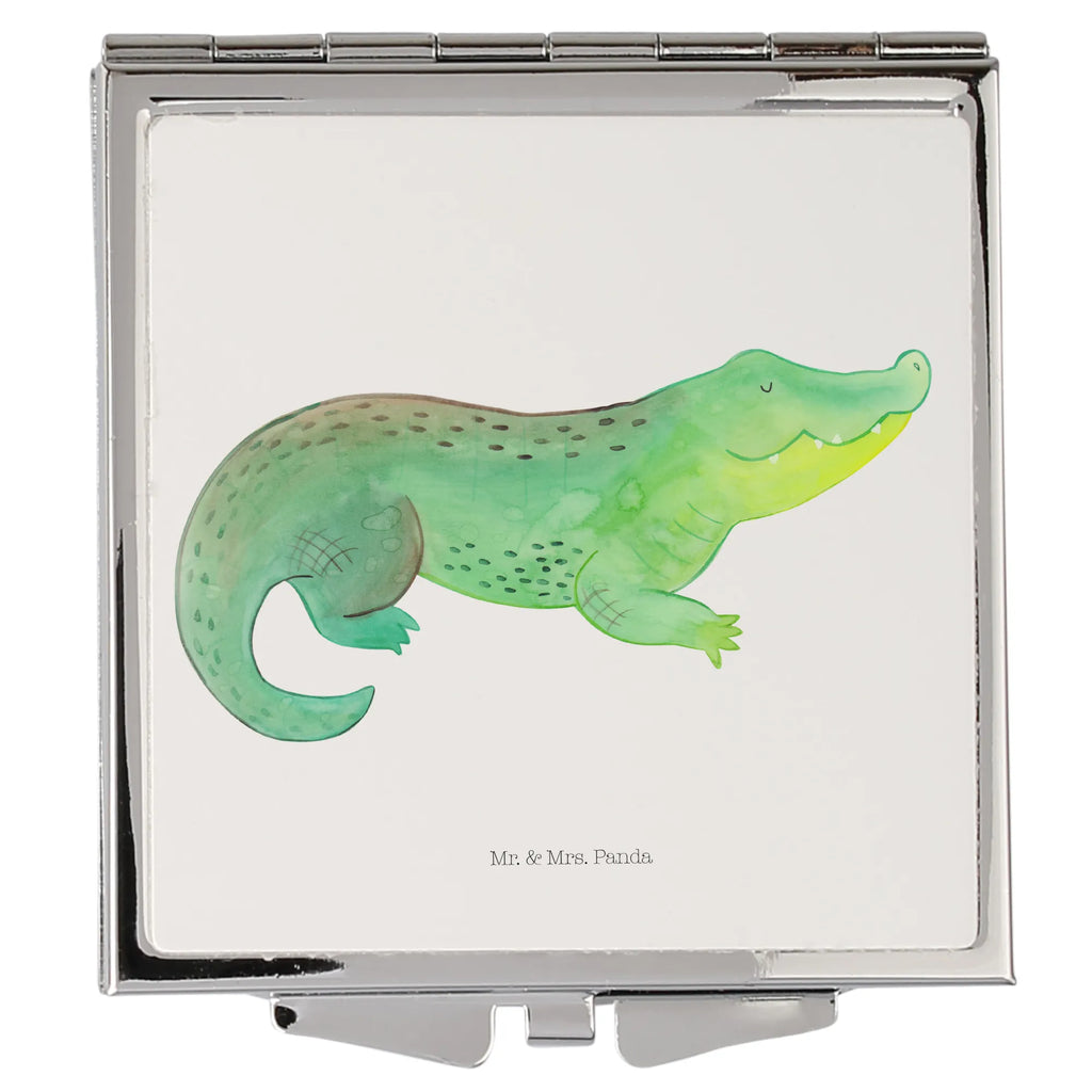 Handbag mirror Crocodile Taschenspiegel, Handspiegel Für Damen, Schminkspiegel To Go, Silber, Quadratischer Handspiegel, Reise Spiegel, Klappspiegel, Tragbarer Spiegel, Spiegel Für Handtasche, Mini Spiegel, Kompaktspiegel, Klappbarer Taschenspiegel, Vintage Kompaktspiegel, Deko Handspiegel, Kosmetikspiegel Klein, Runder Taschenspiegel, Schminkspiegel Kompakt, Design Taschenspiegel, Handspiegel Mit Hülle, Spiegel Für Schminktasche, Spiegel Für Unterwegs, Handspiegel Zum Mitnehmen, Spiegel Für Make-Up Tasche, Taschen-Kosmetikspiegel, Handtaschenspiegel, Klappbarer Handspiegel, Handspiegel Geschenkidee, Meer, Urlaub, Meerestiere, Reiselust, Krokodile, Beste Freundin, Spontan sein, Abenteuerlust, Freundin, Verrückt sein, Lieblingsmensch, Krokodil