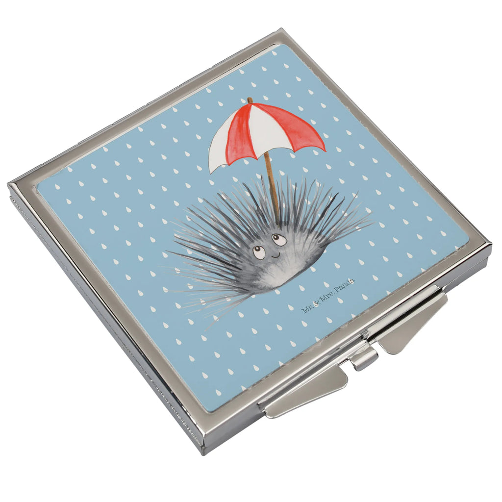 Kwadratowe lusterko do torebki Jeżowiec Zwierzeta morskie, Morze, Wakacje